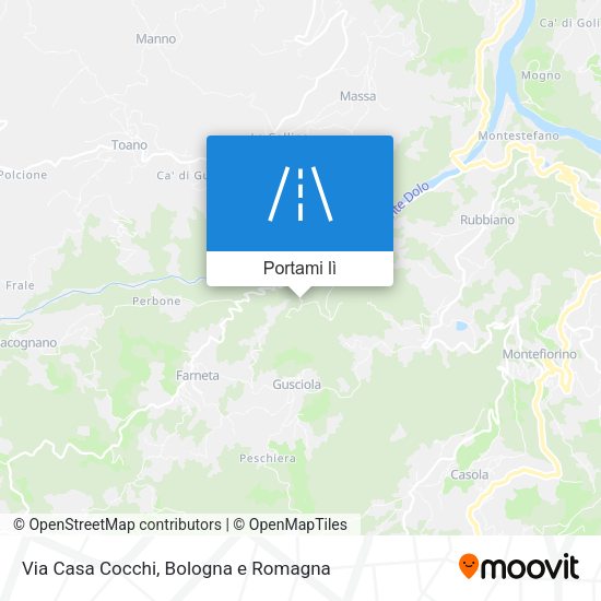 Mappa Via Casa Cocchi