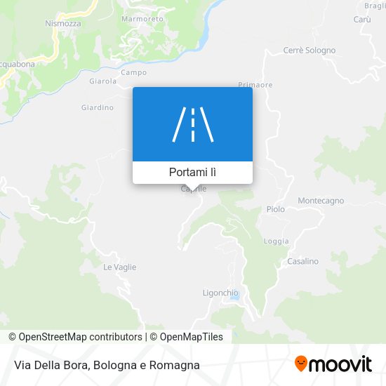 Mappa Via Della Bora