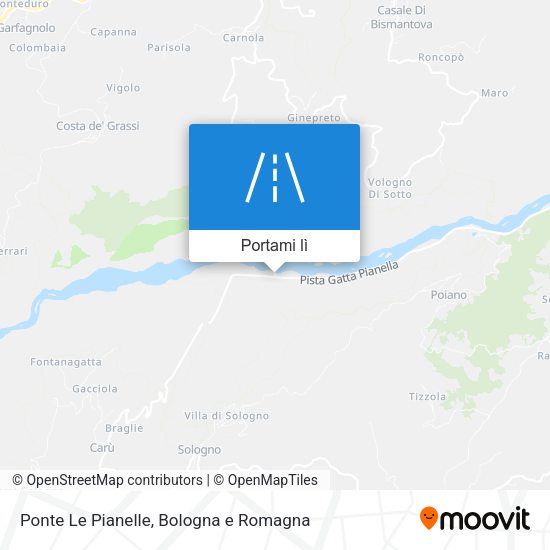 Mappa Ponte Le Pianelle