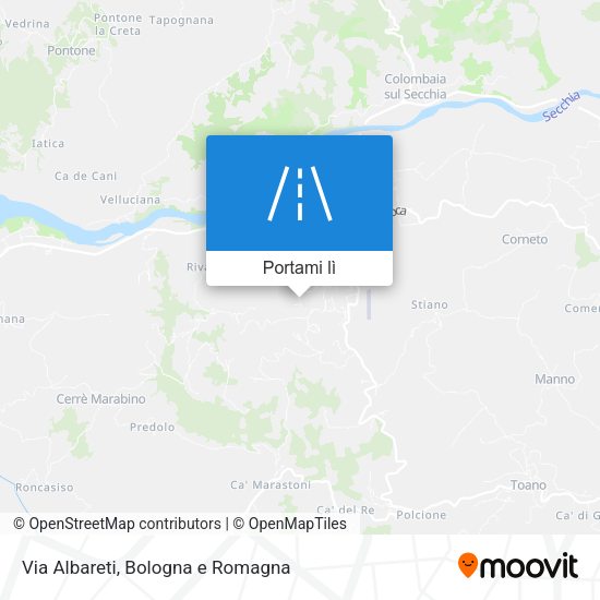 Mappa Via Albareti
