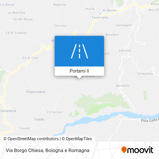 Mappa Via Borgo Chiesa