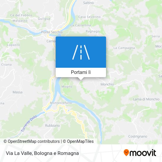 Mappa Via La Valle