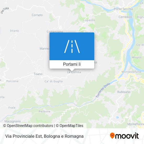 Mappa Via Provinciale Est