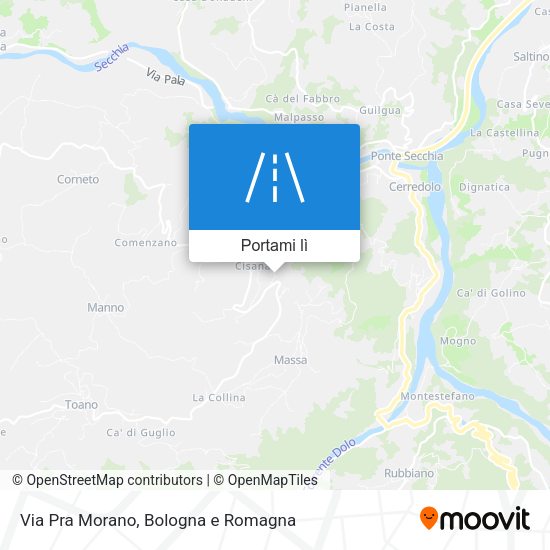 Mappa Via Pra Morano