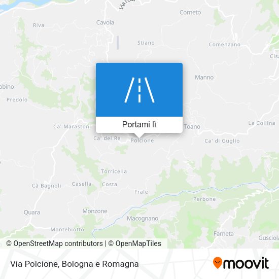 Mappa Via Polcione