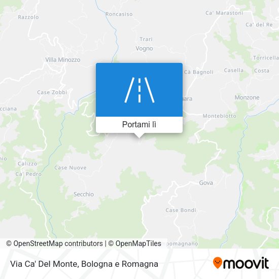 Mappa Via Ca' Del Monte