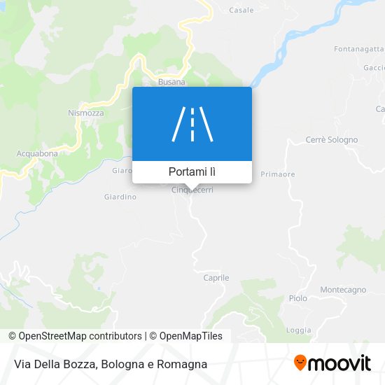 Mappa Via Della Bozza