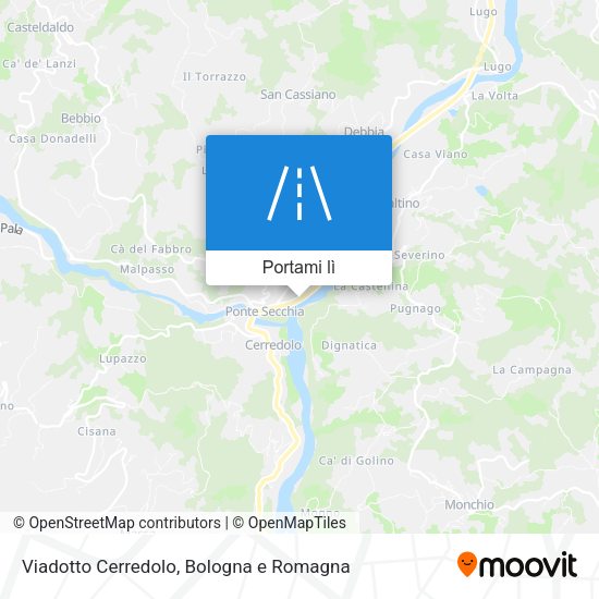 Mappa Viadotto Cerredolo