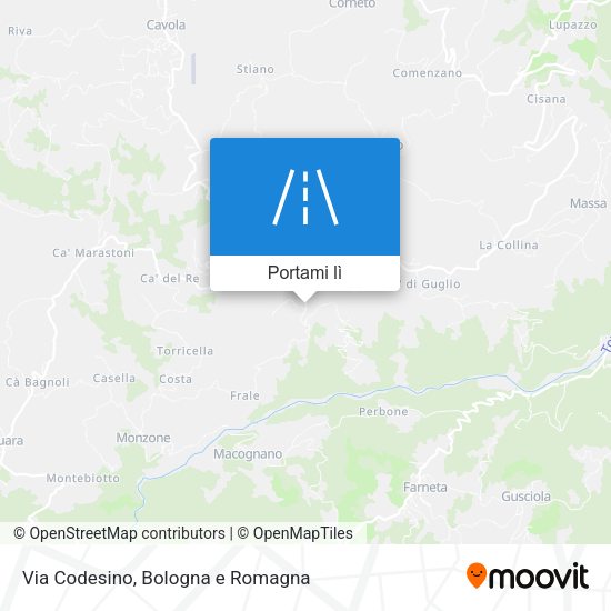 Mappa Via Codesino
