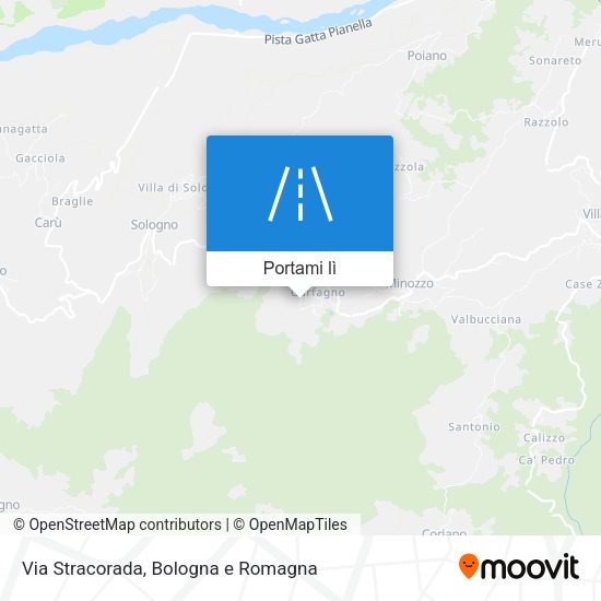 Mappa Via Stracorada