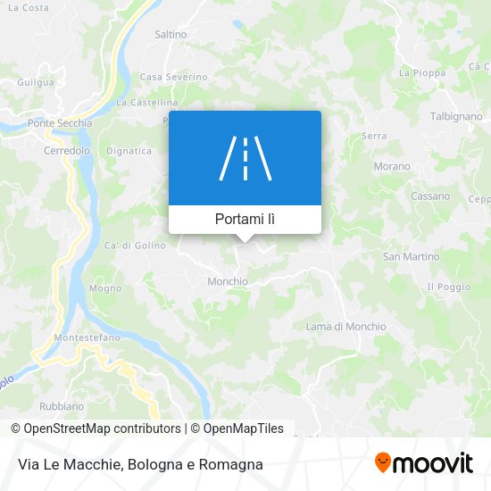 Mappa Via Le Macchie