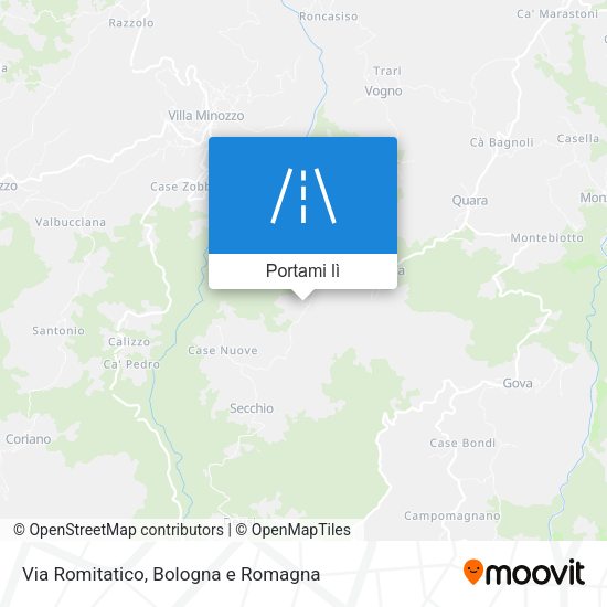 Mappa Via Romitatico