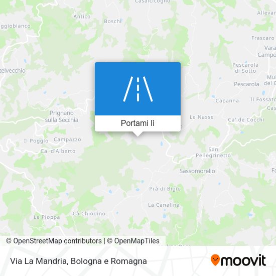 Mappa Via La Mandria