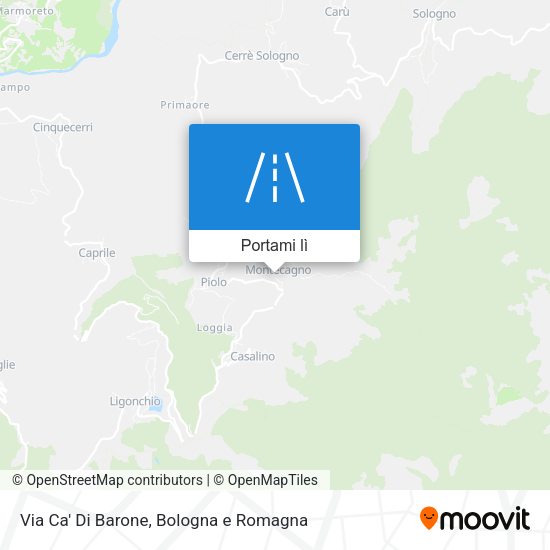 Mappa Via Ca' Di Barone