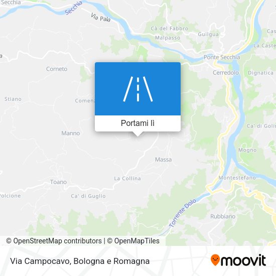 Mappa Via Campocavo