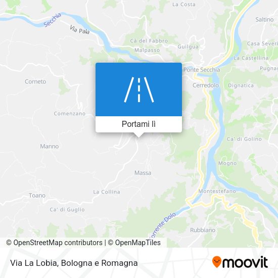 Mappa Via La Lobia