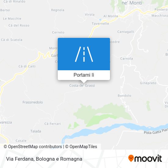 Mappa Via Ferdana