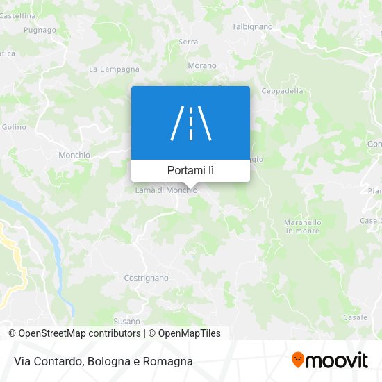 Mappa Via Contardo