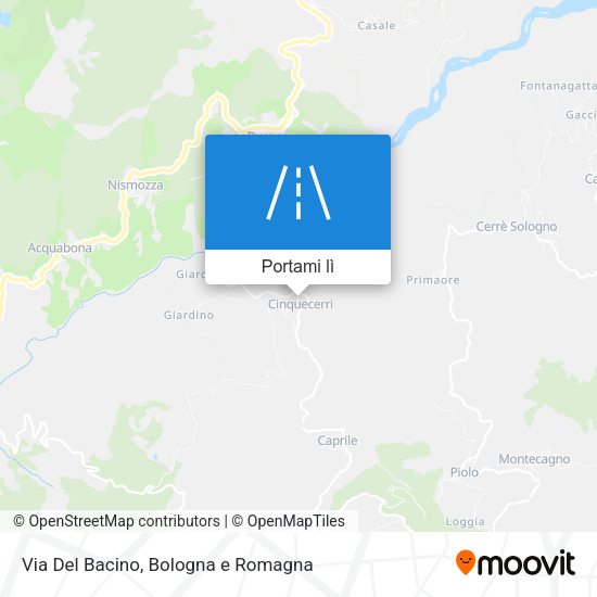 Mappa Via Del Bacino