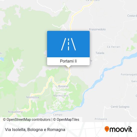 Mappa Via Isolella