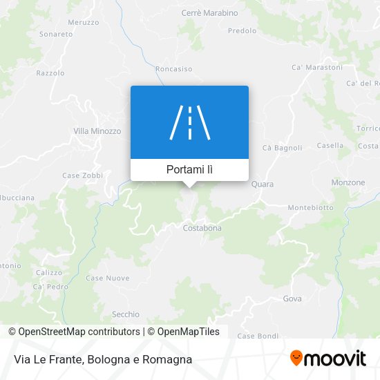 Mappa Via Le Frante