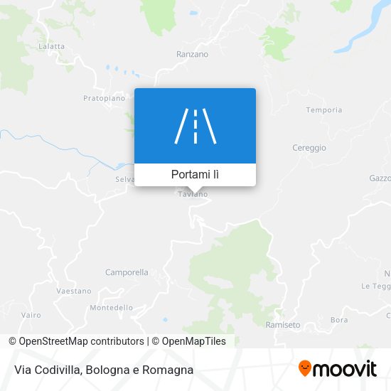 Mappa Via Codivilla