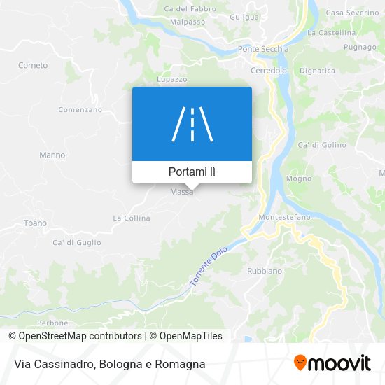 Mappa Via Cassinadro