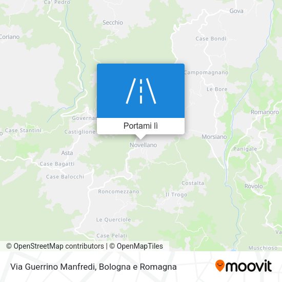 Mappa Via Guerrino Manfredi