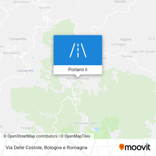 Mappa Via Delle Costole