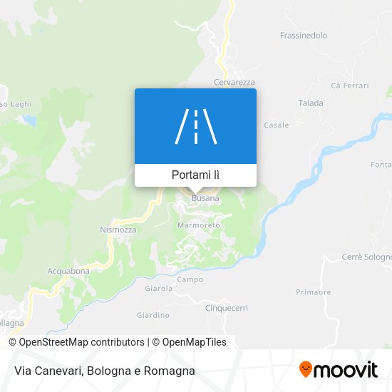Mappa Via Canevari