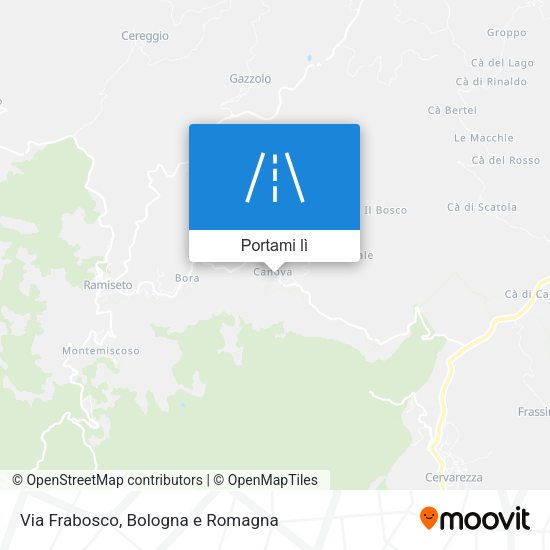 Mappa Via Frabosco