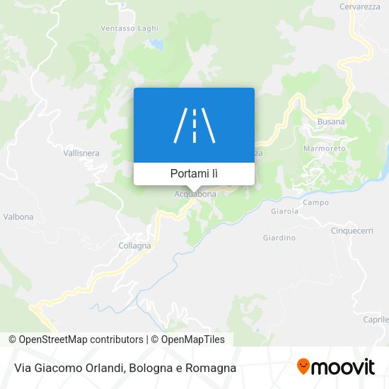 Mappa Via Giacomo Orlandi