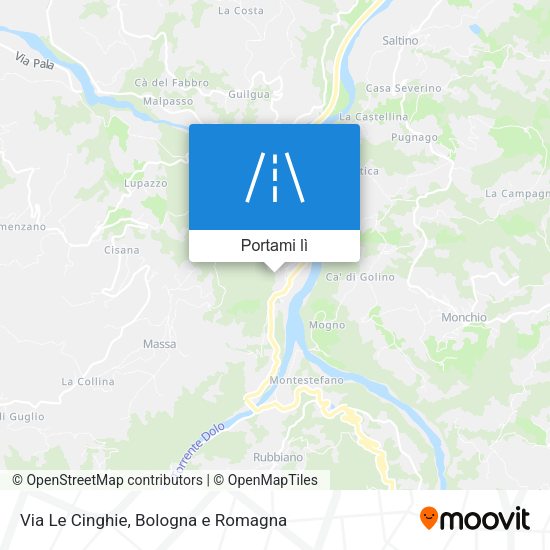 Mappa Via Le Cinghie