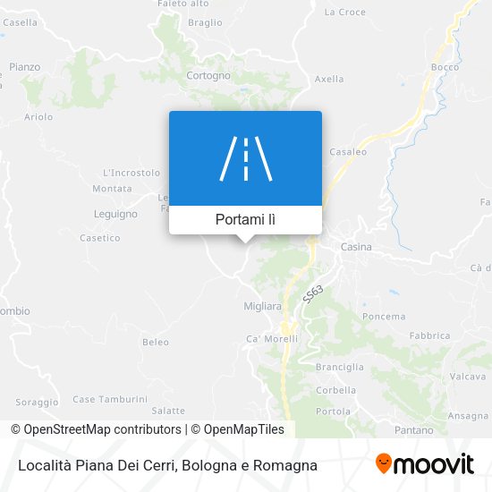 Mappa Località Piana Dei Cerri