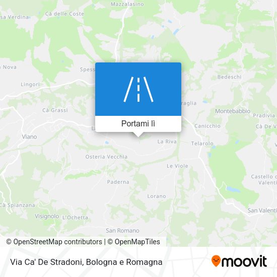 Mappa Via Ca' De Stradoni