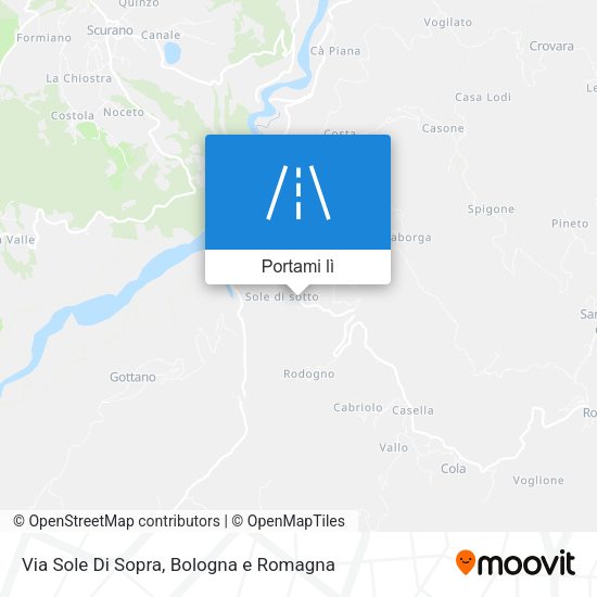 Mappa Via Sole Di Sopra