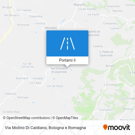 Mappa Via Molino Di Caldiano