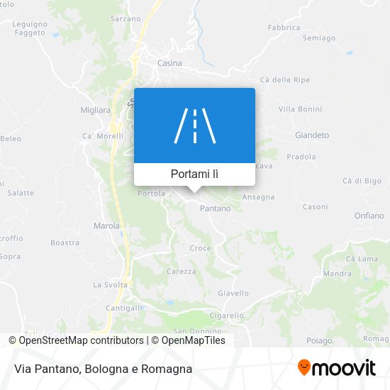 Mappa Via Pantano