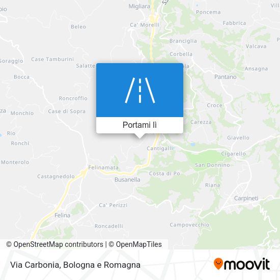 Mappa Via Carbonia