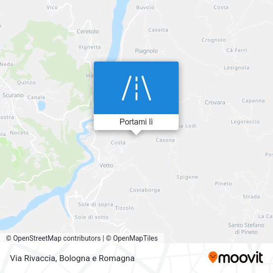Mappa Via Rivaccia
