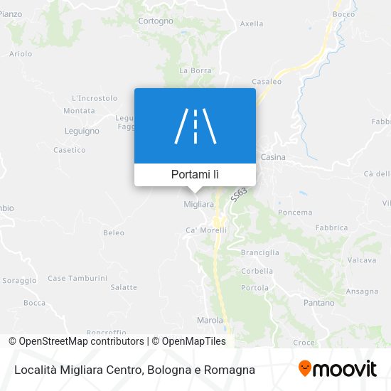 Mappa Località Migliara Centro