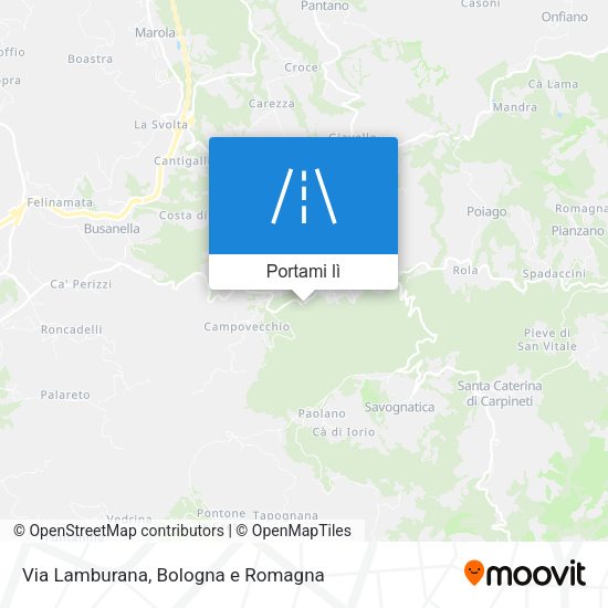 Mappa Via Lamburana