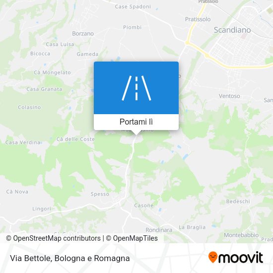 Mappa Via Bettole