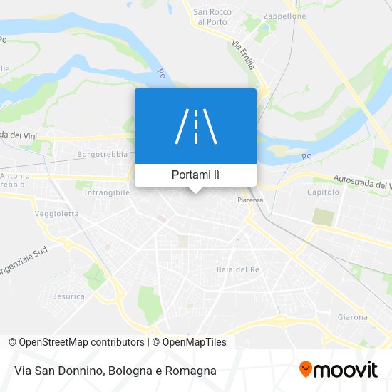 Mappa Via San Donnino