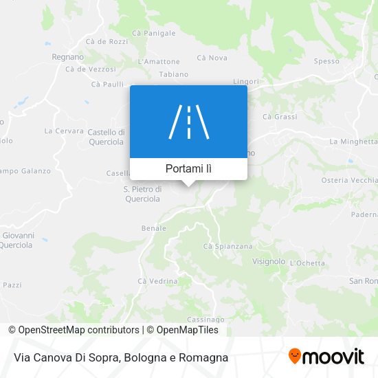 Mappa Via Canova Di Sopra