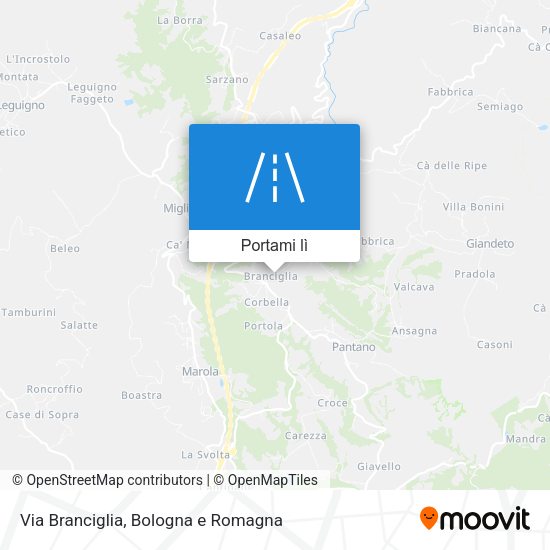 Mappa Via Branciglia