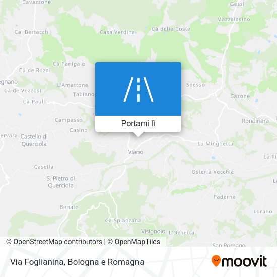 Mappa Via Foglianina