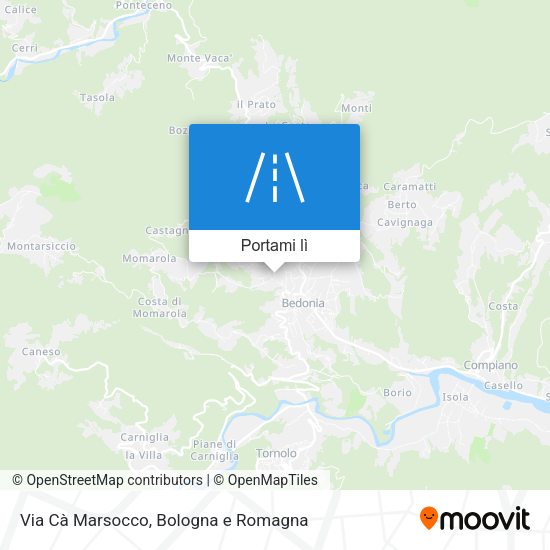 Mappa Via Cà Marsocco