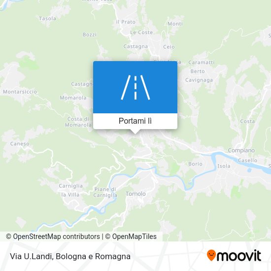 Mappa Via U.Landi