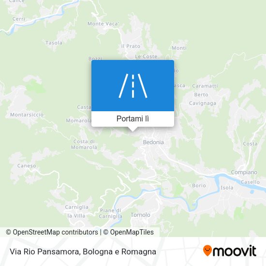Mappa Via Rio Pansamora